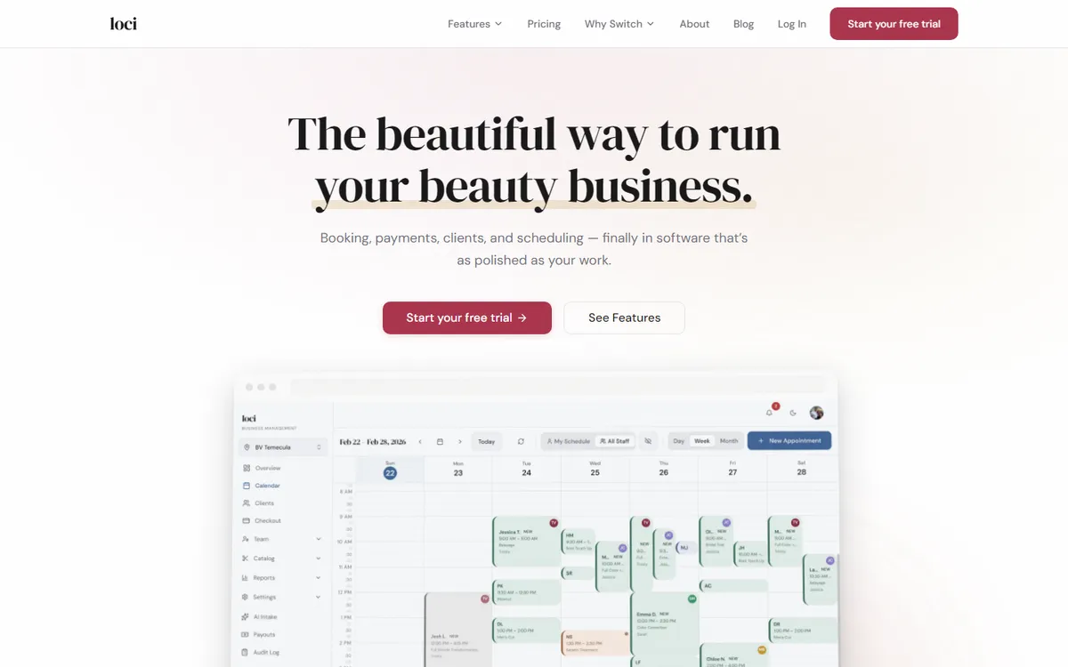 Loci marketing site